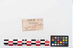 Etikett zu Bronzebrillenfibel (NHMW-PRAE-024659)